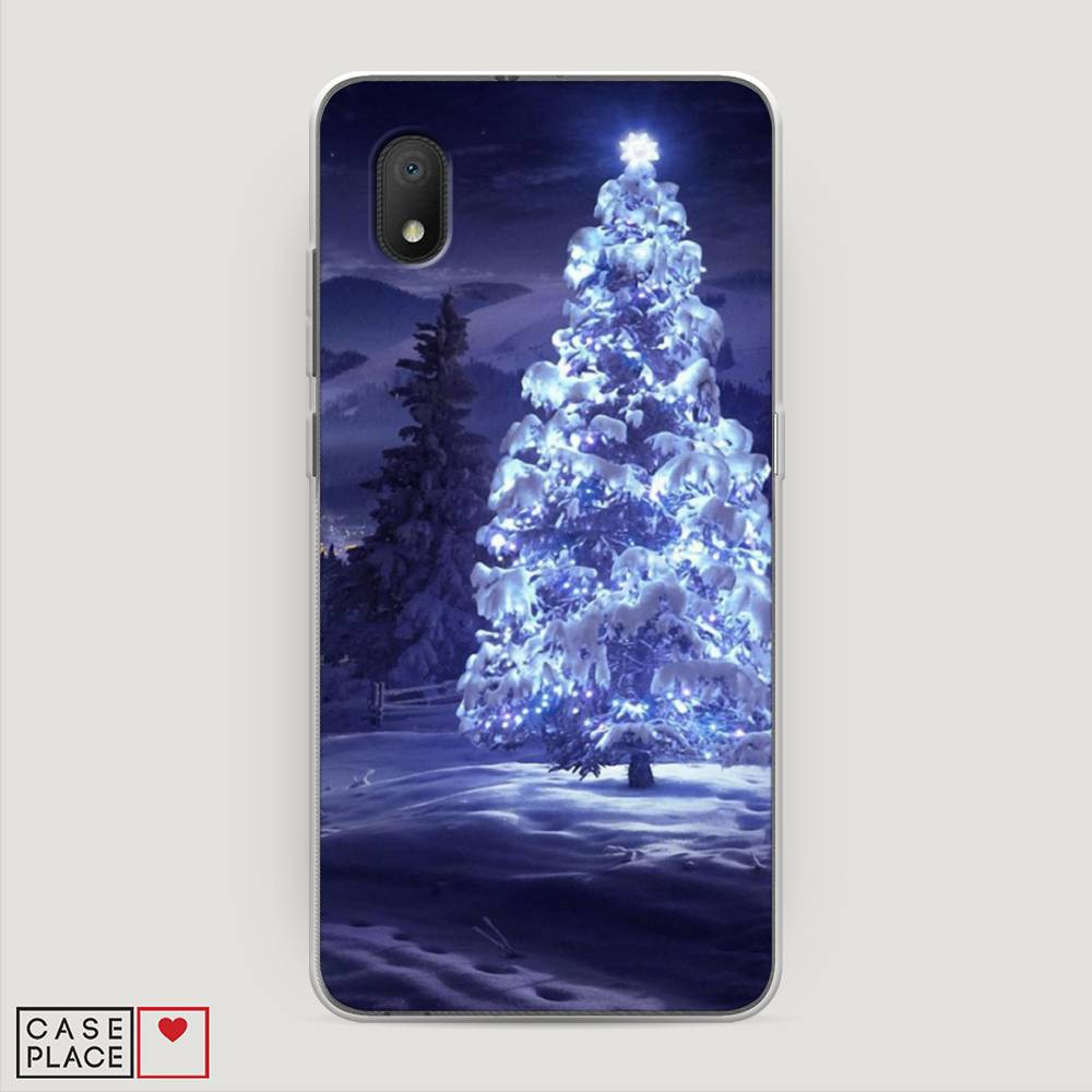 

Чехол на Alcatel 1A/1B (2020) "Зима 4", Синий;черный;белый, 171150-2