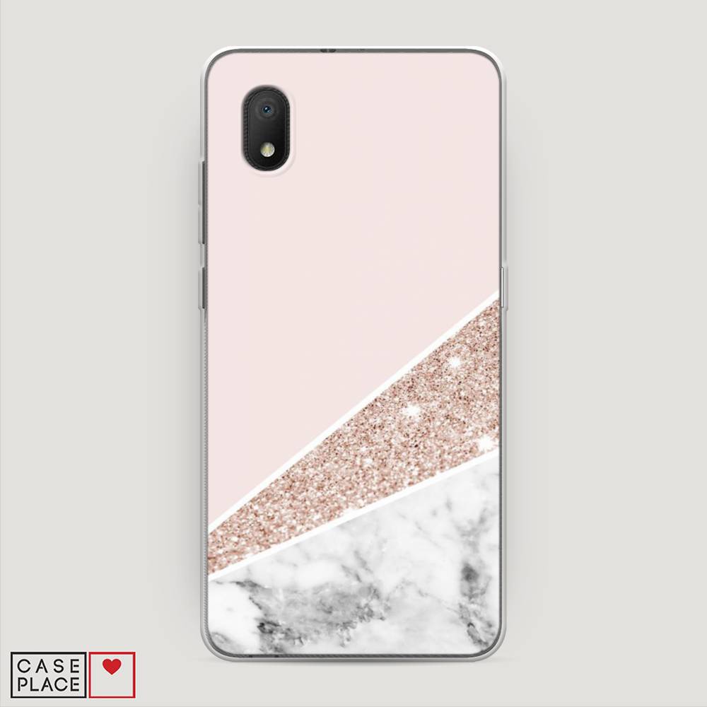 

Чехол на Alcatel 1A/1B (2020) "Блестящий розовый мрамор", 171150-3