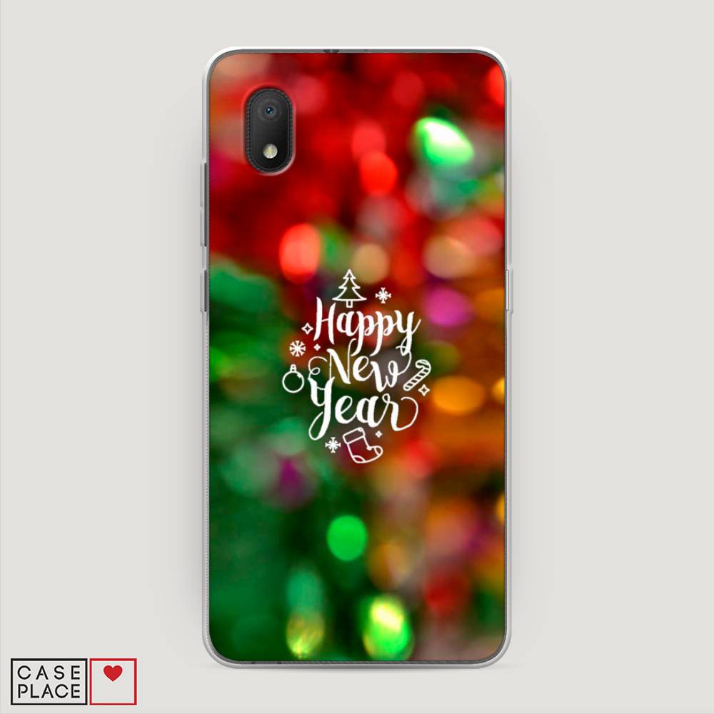 

Чехол на Alcatel 1A/1B (2020) "Новый Год на елке", Зеленый;красный;желтый, 171150-5