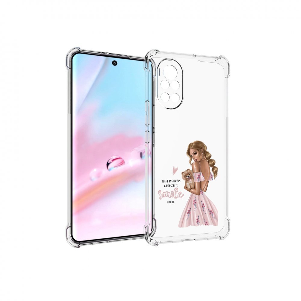 

Чехол MyPads Улыбайся-чаще женский для Huawei Nova 8 (ANG-LX1), Прозрачный, Tocco
