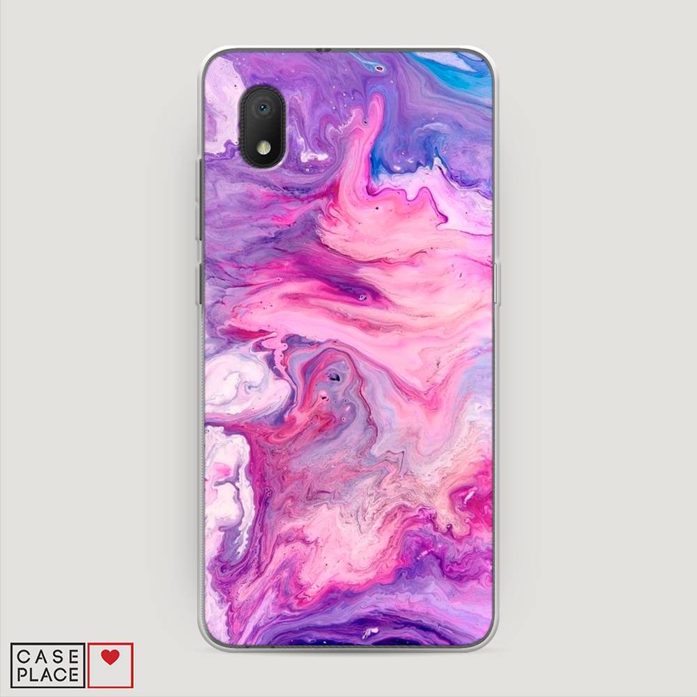 

Чехол на Alcatel 1A/1B (2020) "Нежно-розовая абстракция", Розовый, 171150-3