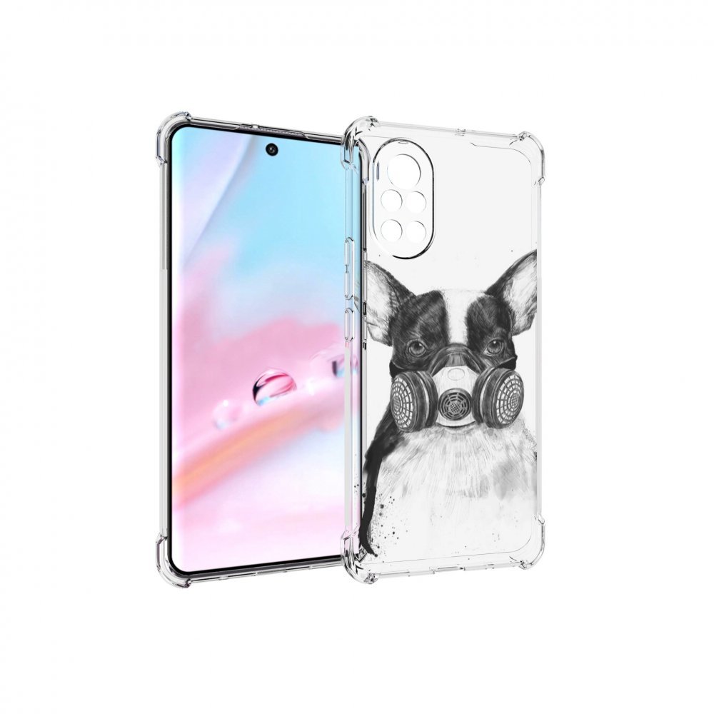 

Чехол MyPads Французский бульдог для Huawei Nova 8 (ANG-LX1), Прозрачный, Tocco