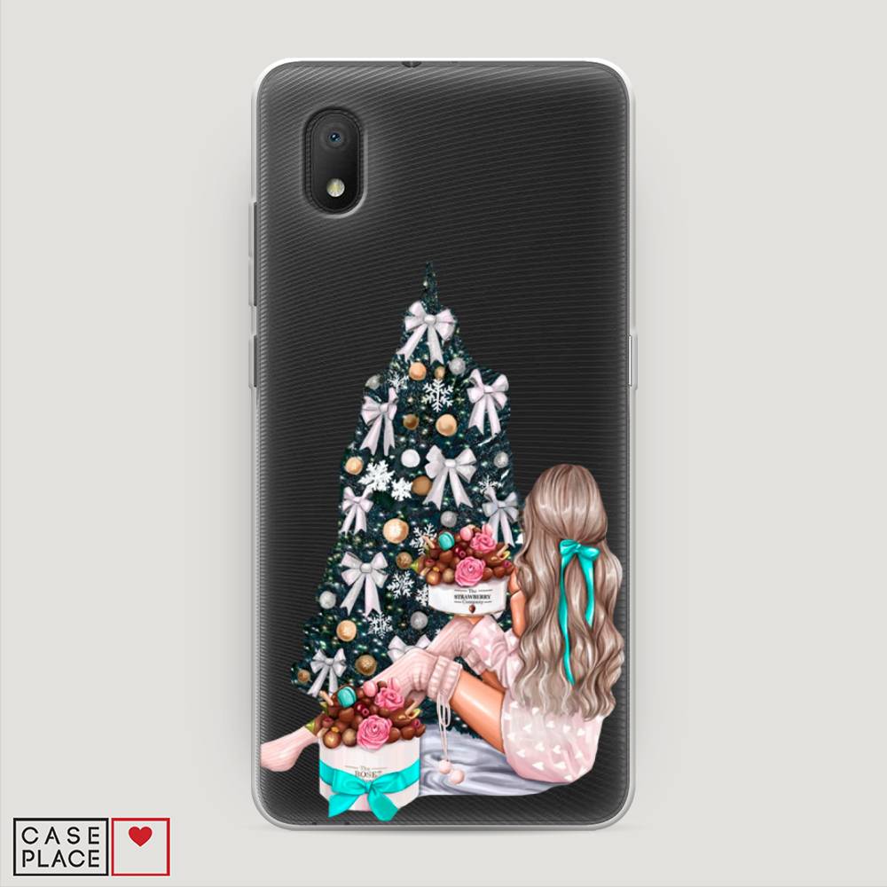 

Чехол на Alcatel 1A/1B (2020) "New Year", Зеленый;бежевый;голубой, 171150-5