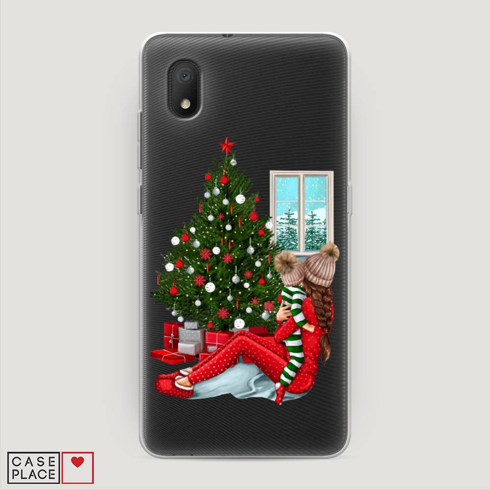 

Чехол на Alcatel 1A/1B (2020) "Новый год с мамой", Красный;зеленый;голубой, 171150-6