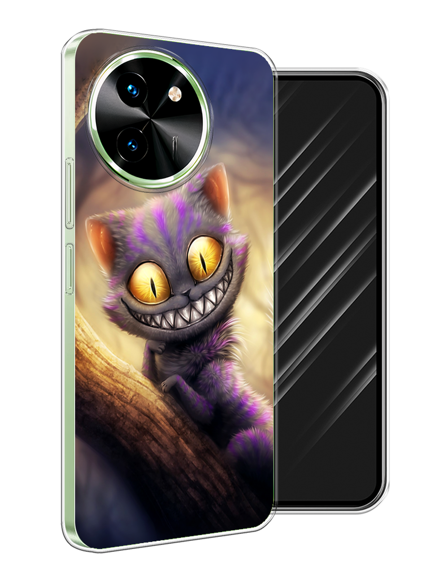 

Чехол Awog на Vivo T3x/Y38 5G "Cheshire Cat", Фиолетовый;желтый, 2610650-1