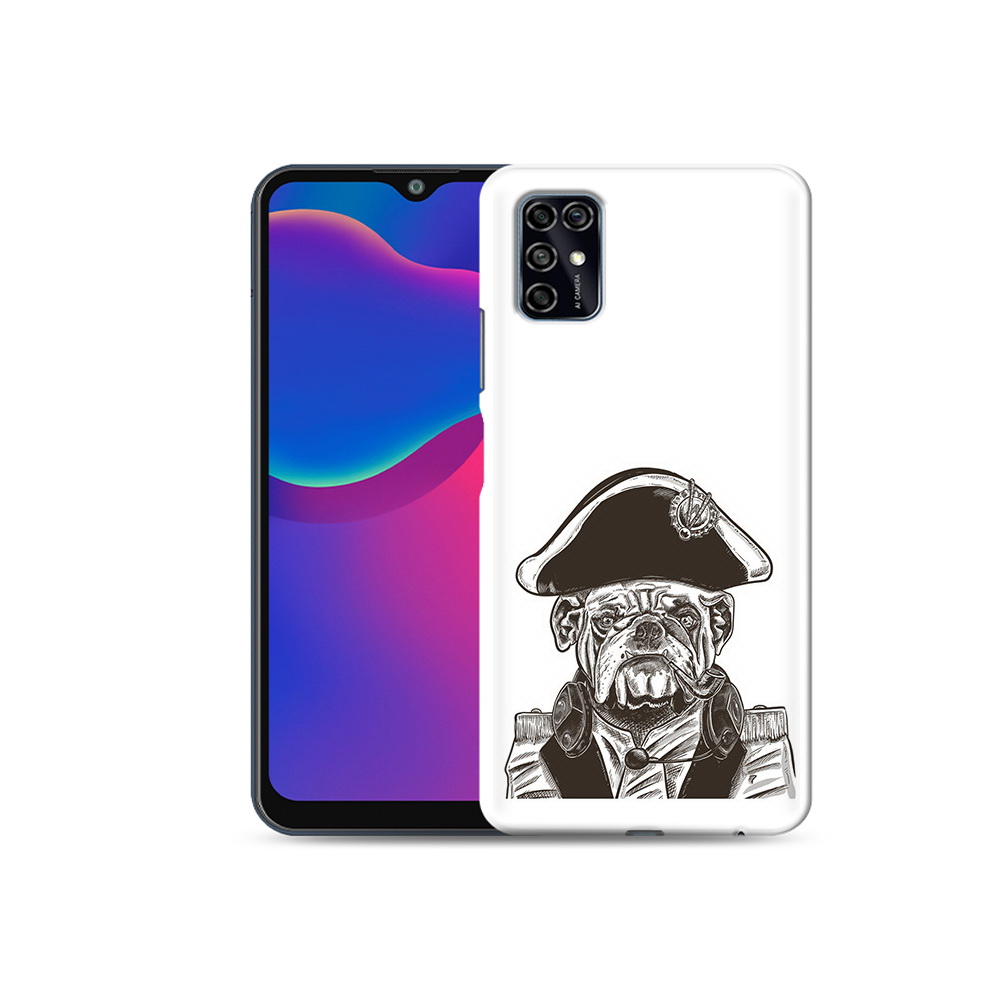 

Чехол MyPads Tocco для ZTE Blade V2020 Smart мопс генерал (PT156449.459.483), Прозрачный, Tocco