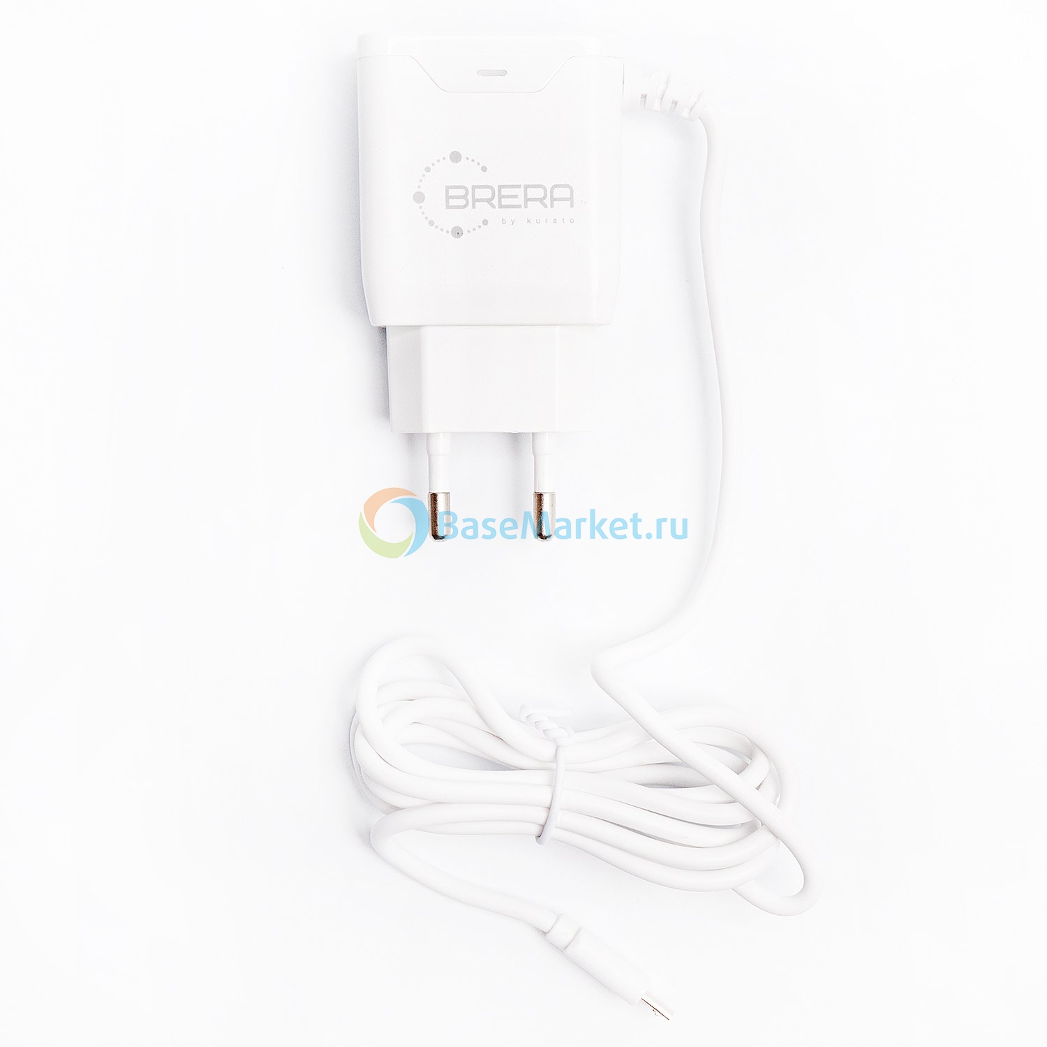 

Сетевое зарядное устройство Brera BR003 microUSB (белое)