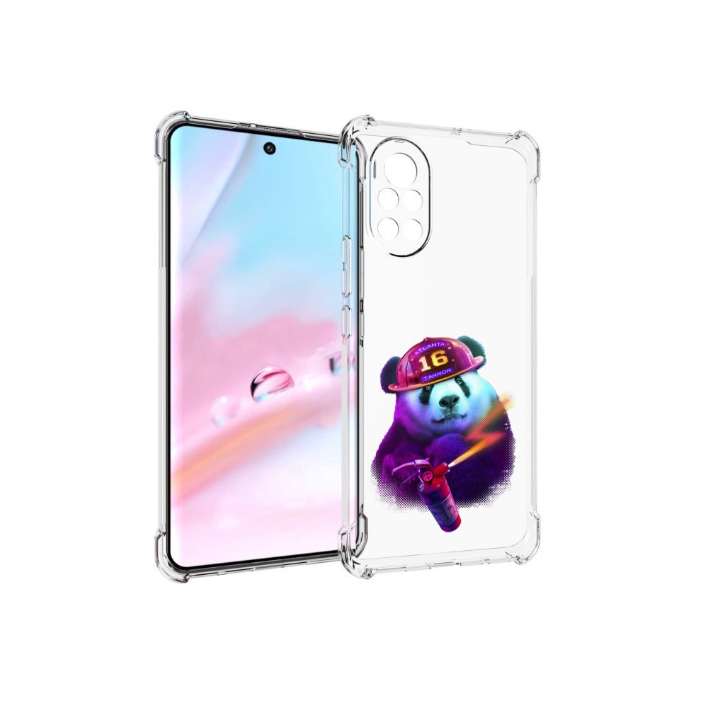 

Чехол MyPads Яркая панда детский для Huawei Nova 8 (ANG-LX1), Прозрачный, Tocco