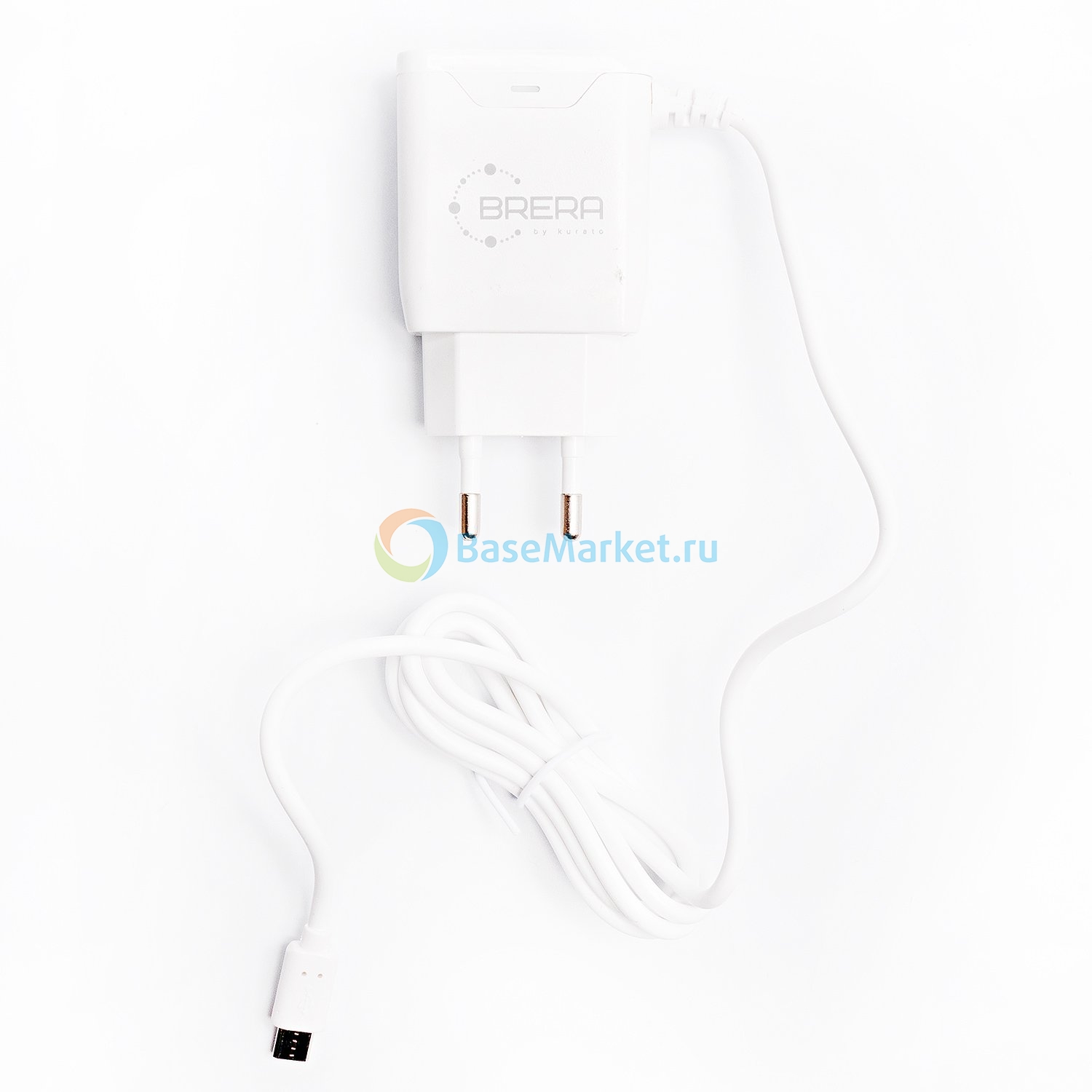 

Сетевое зарядное устройство Brera BR003 microUSB (2A) (белое)