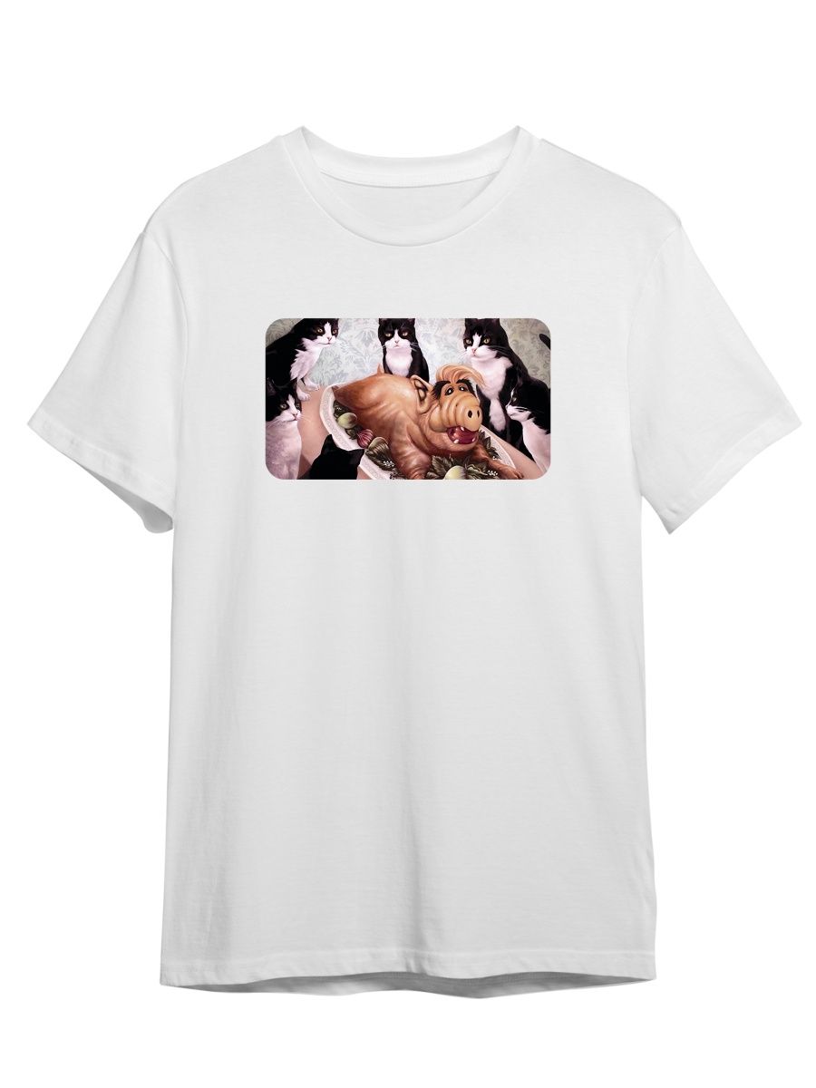 

Футболка унисекс Каждому Своё Сериал Альф/Alf/Alien Life Form SRAF4 белая XL, Белый, "Сериал Альф/Alf/Alien Life Form" SRAF4