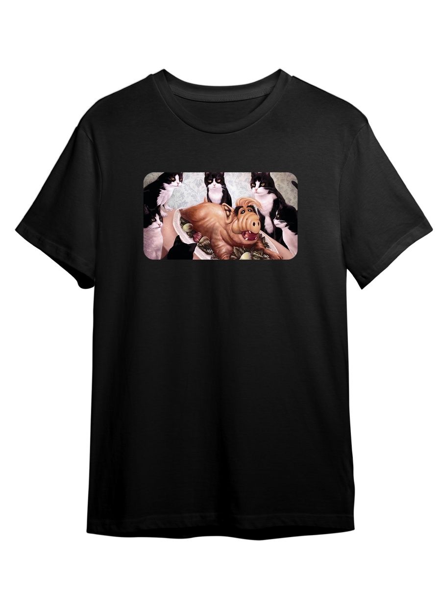 

Футболка унисекс Каждому Своё Сериал Альф/Alf/Alien Life Form SRAF4 черная M, Черный, "Сериал Альф/Alf/Alien Life Form" SRAF4