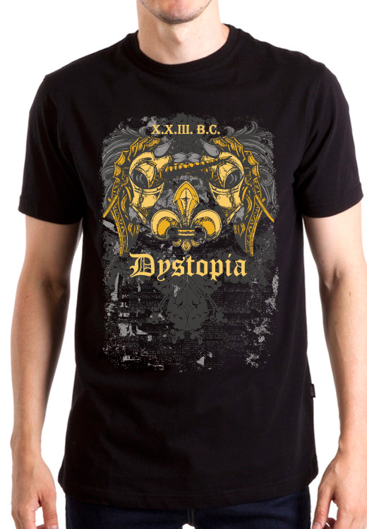 

Футболка унисекс NoBrand Dystopia черная XXL, Черный, Dystopia