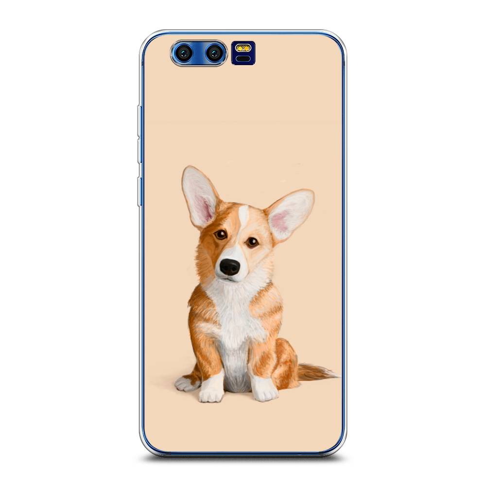 

Чехол на Honor 9 "Грустный Корги", Коричневый;бежевый, 62450-1