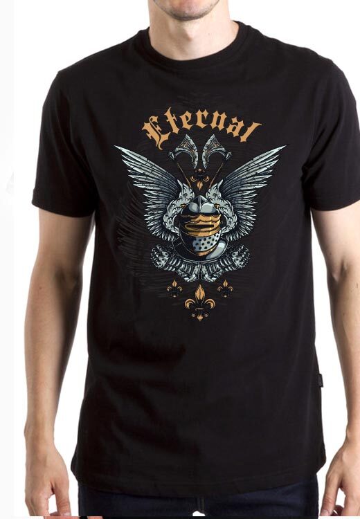

Футболка унисекс NoBrand Eternal черная 3XL, Черный, Eternal