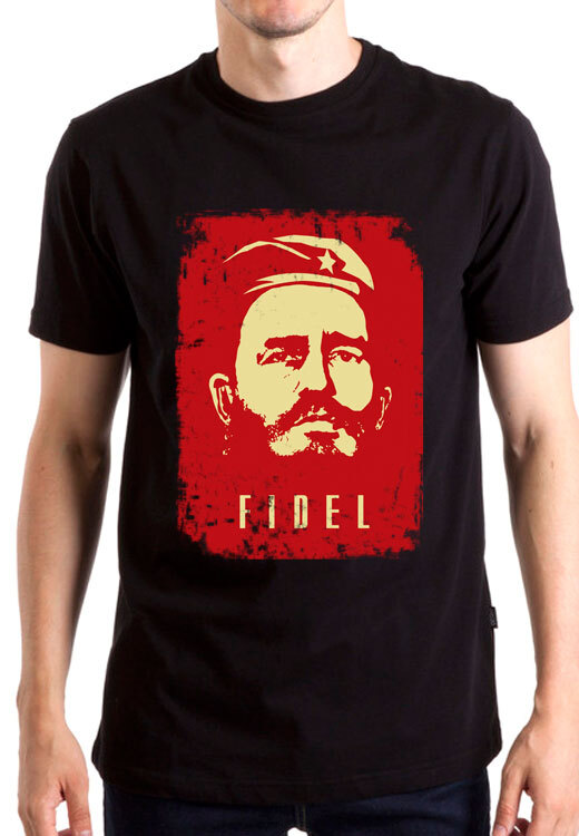 

Футболка унисекс NoBrand Фидель Fidel черная L, Черный, Фидель Fidel