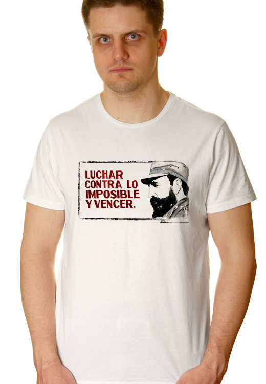 

Футболка унисекс NoBrand Fidel Luchar Contra белая XXL, Белый, Fidel Luchar Contra