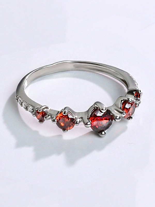 Кольцо из серебра р. 18 Joli Jewelry К-1601р004, бриллиант искусственный