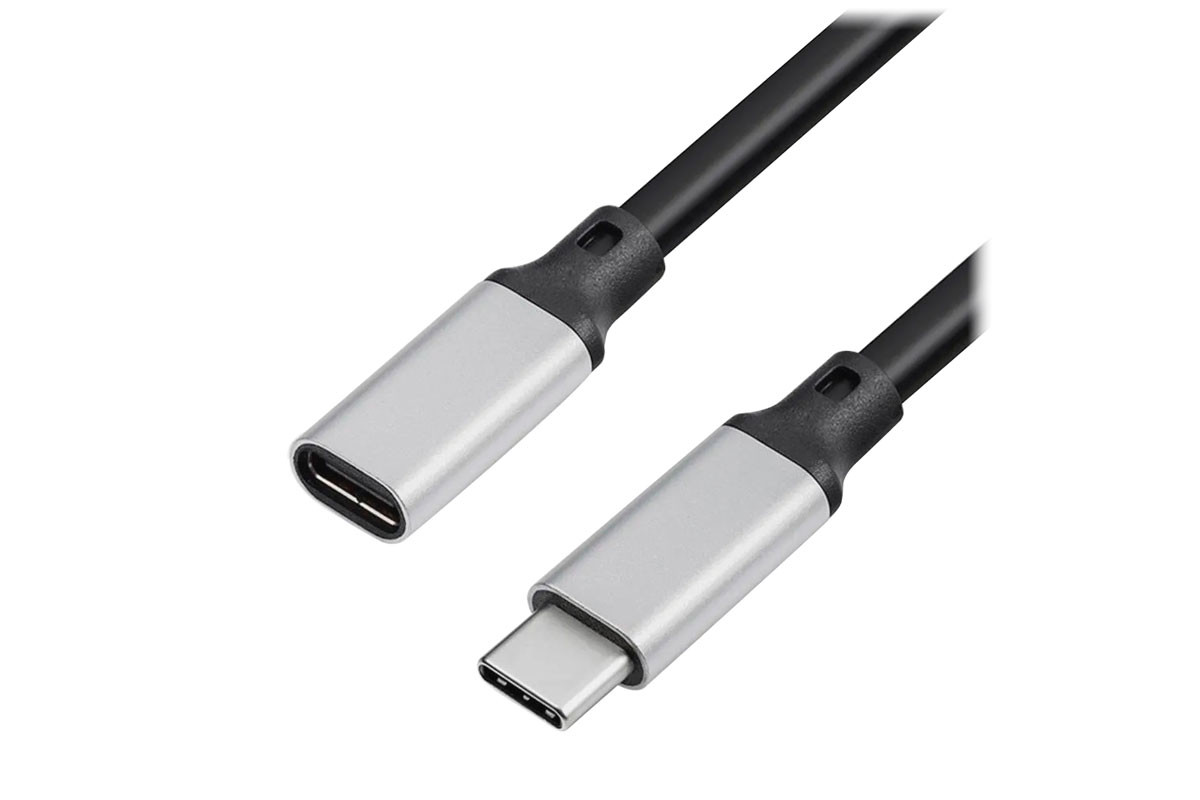 Кабель-удлинитель USB Type-C, 2 м, черный