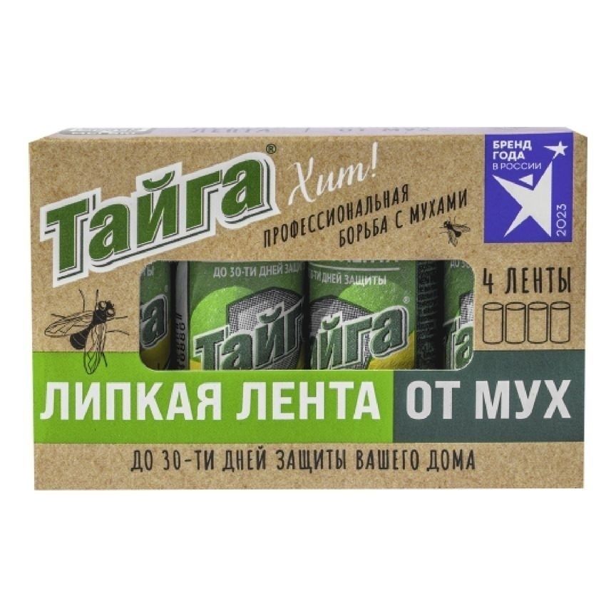 

Ленты от мух Тайга 4 шт