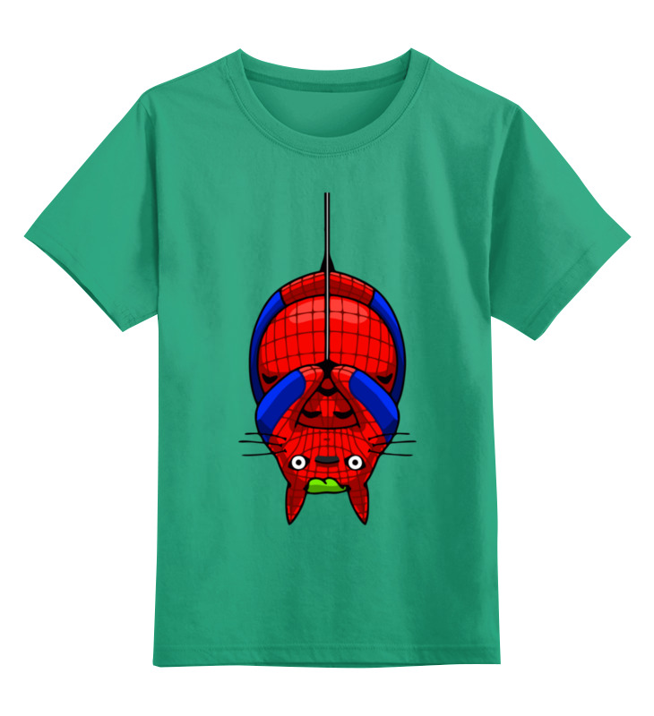 Детская футболка классическая унисекс Printio Котик супергерой
