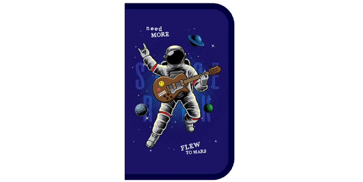 

Пенал ArtSpace "To Mars",ПТ1_49680,1 отделение, 210*130, две откидные секции, ткань, Синий, "To Mars",ПТ1_49680