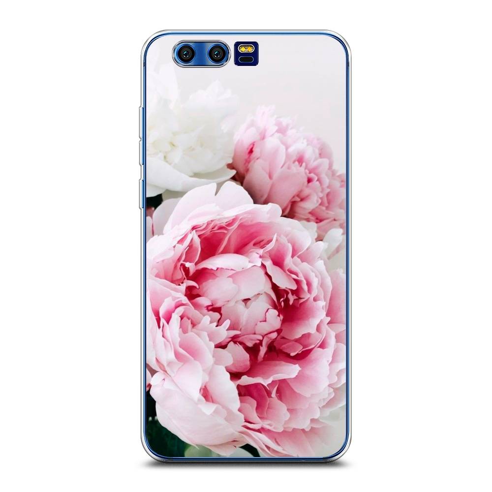 

Чехол на Honor 9 "Розовые и белые пионы", Розовый;белый, 62450-2