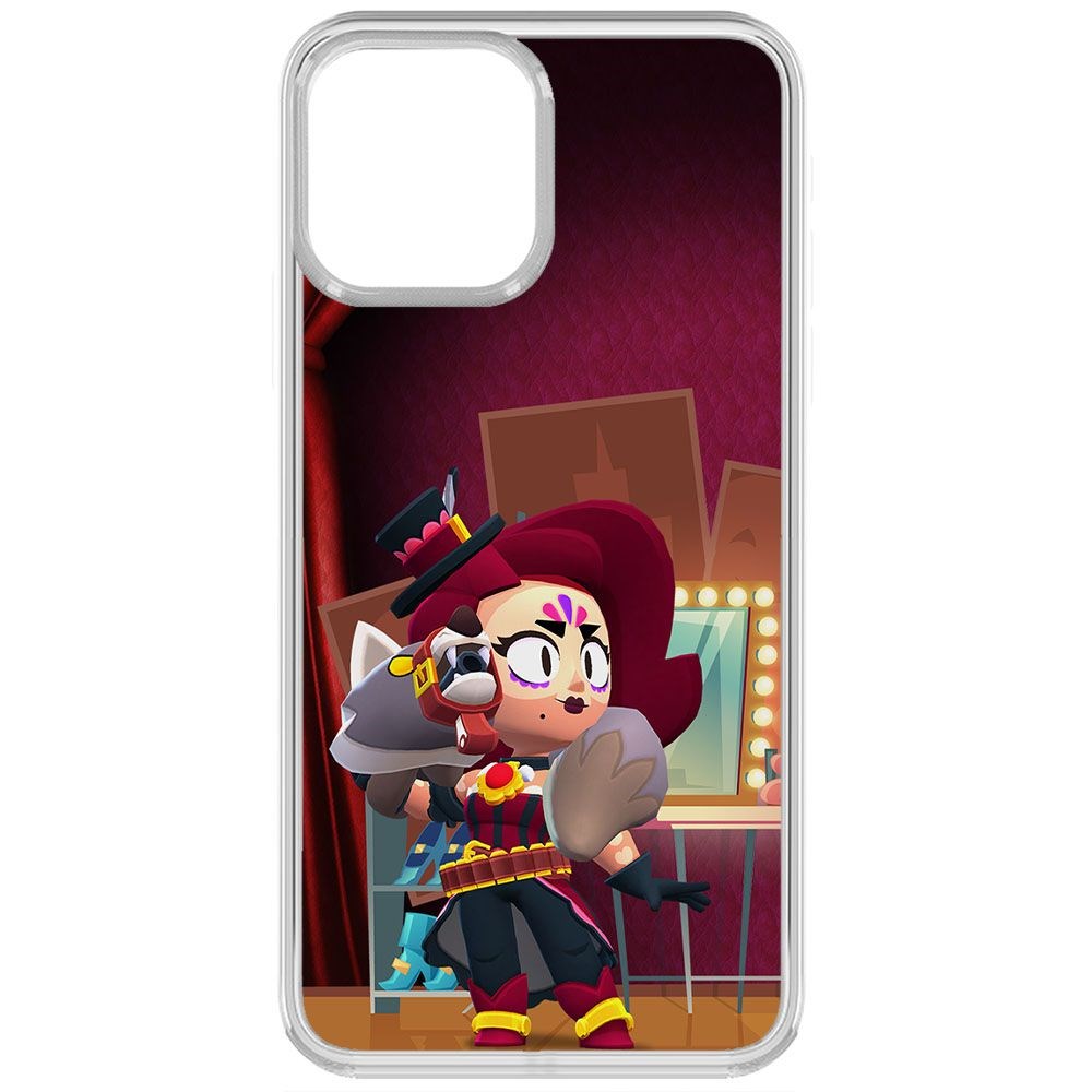 

Чехол-накладка Krutoff Clear Case Brawl Stars-Лихая Лола для iPhone 13 Pro, Прозрачный