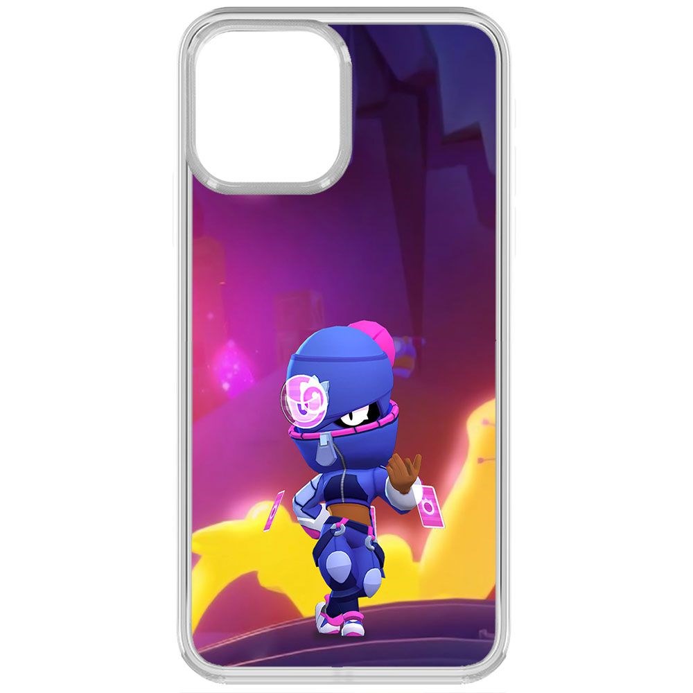 

Чехол-накладка Krutoff Clear Case Brawl Stars-Ниндзя Тара для iPhone 13 Pro, Прозрачный