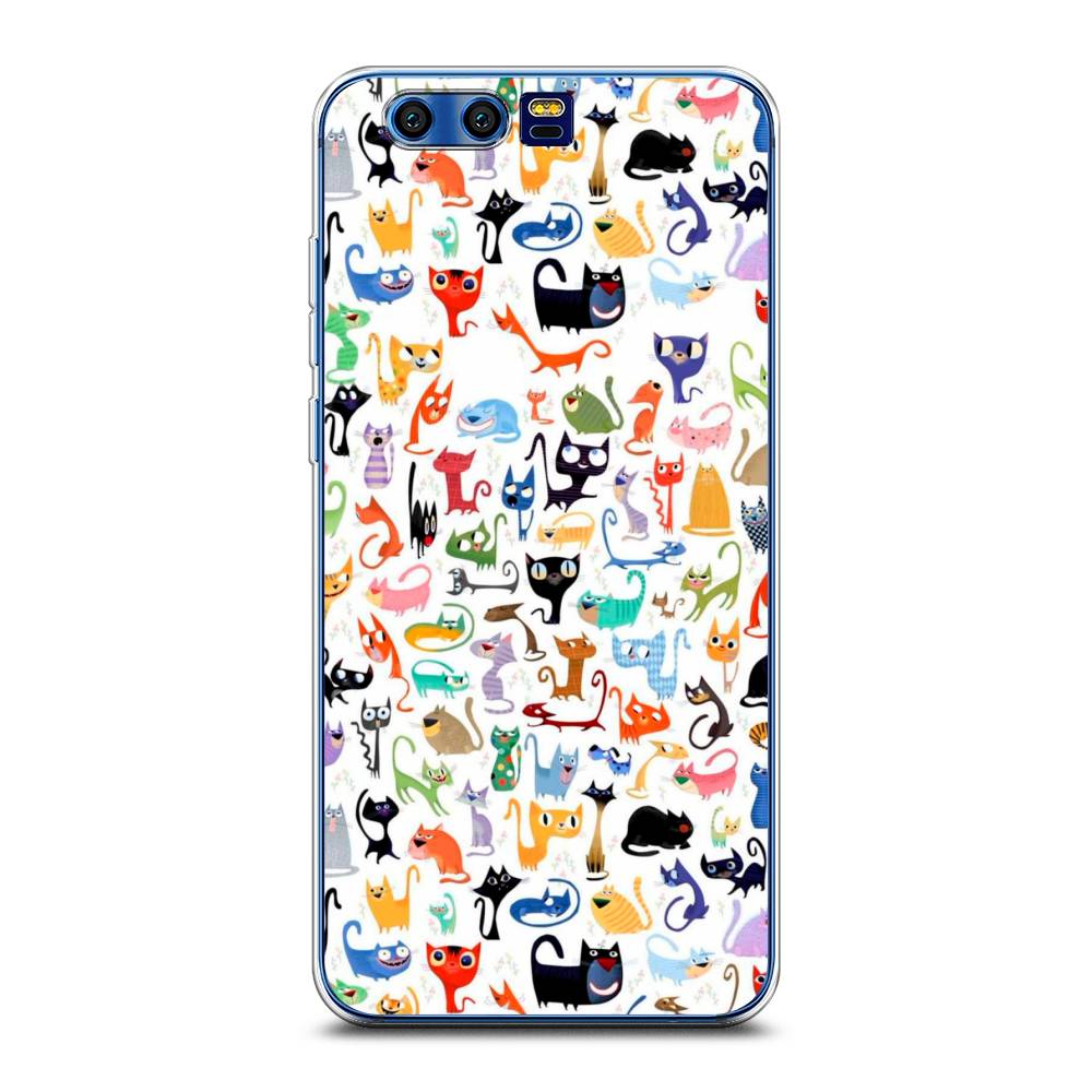 

Чехол на Honor 9 "Цветные коты", Разноцветный, 62450-1