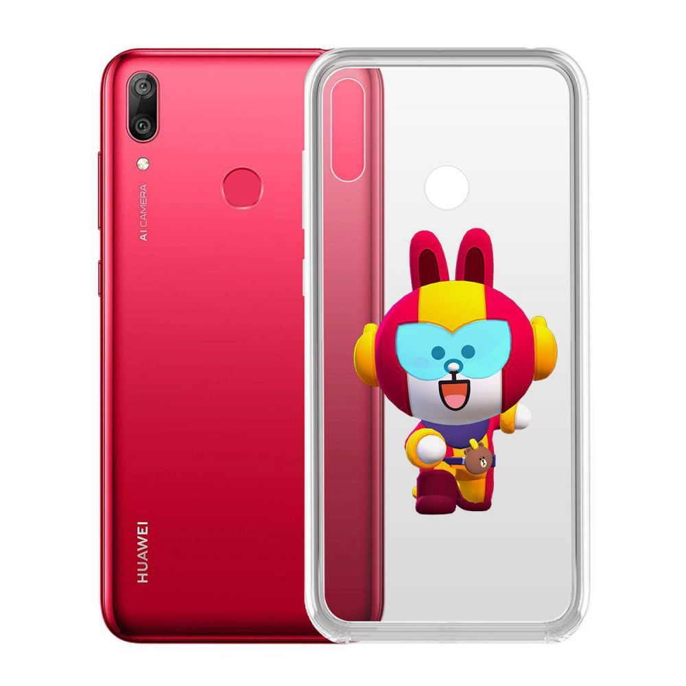 

Чехол-накладка Brawl Stars-Кони Макс для Huawei Y7 (2019)