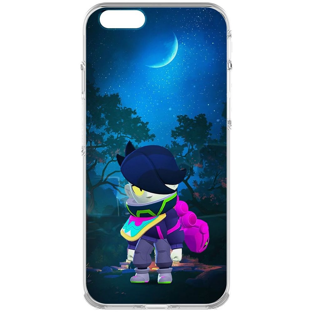 

Чехол-накладка Krutoff Clear Case Brawl Stars-Орочи Эдгар для iPhone 6S, Прозрачный