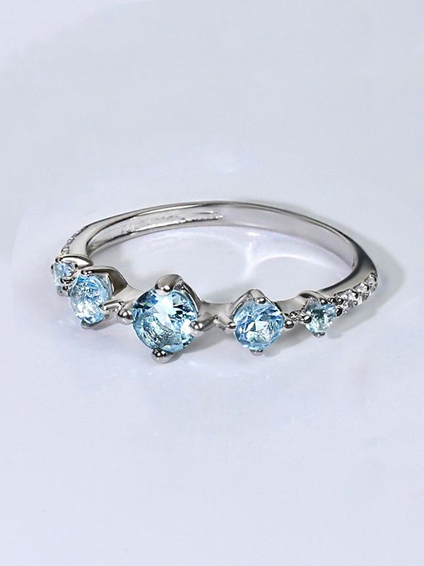 Кольцо из серебра р. 18 Joli Jewelry К-1601р005, бриллиант искусственный