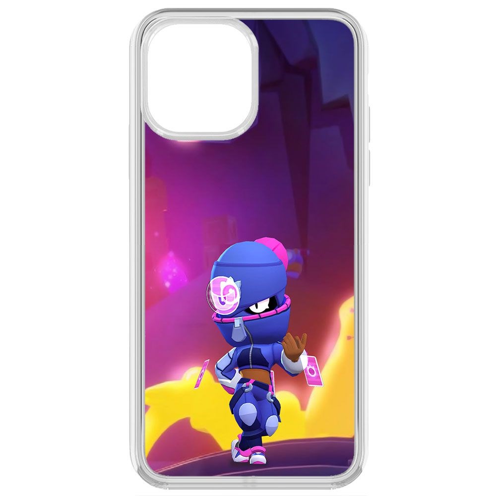 

Чехол-накладка Krutoff Clear Case Brawl Stars-Ниндзя Тара для iPhone 13 Pro Max, Прозрачный