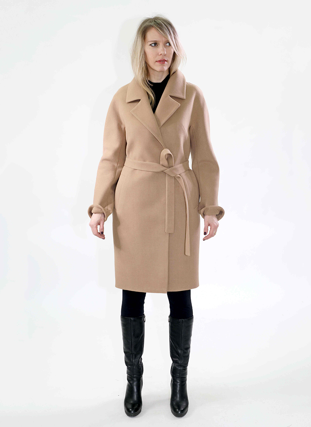 

Пальто женское Каляев 55314 бежевое 46 RU, Бежевый, 55314