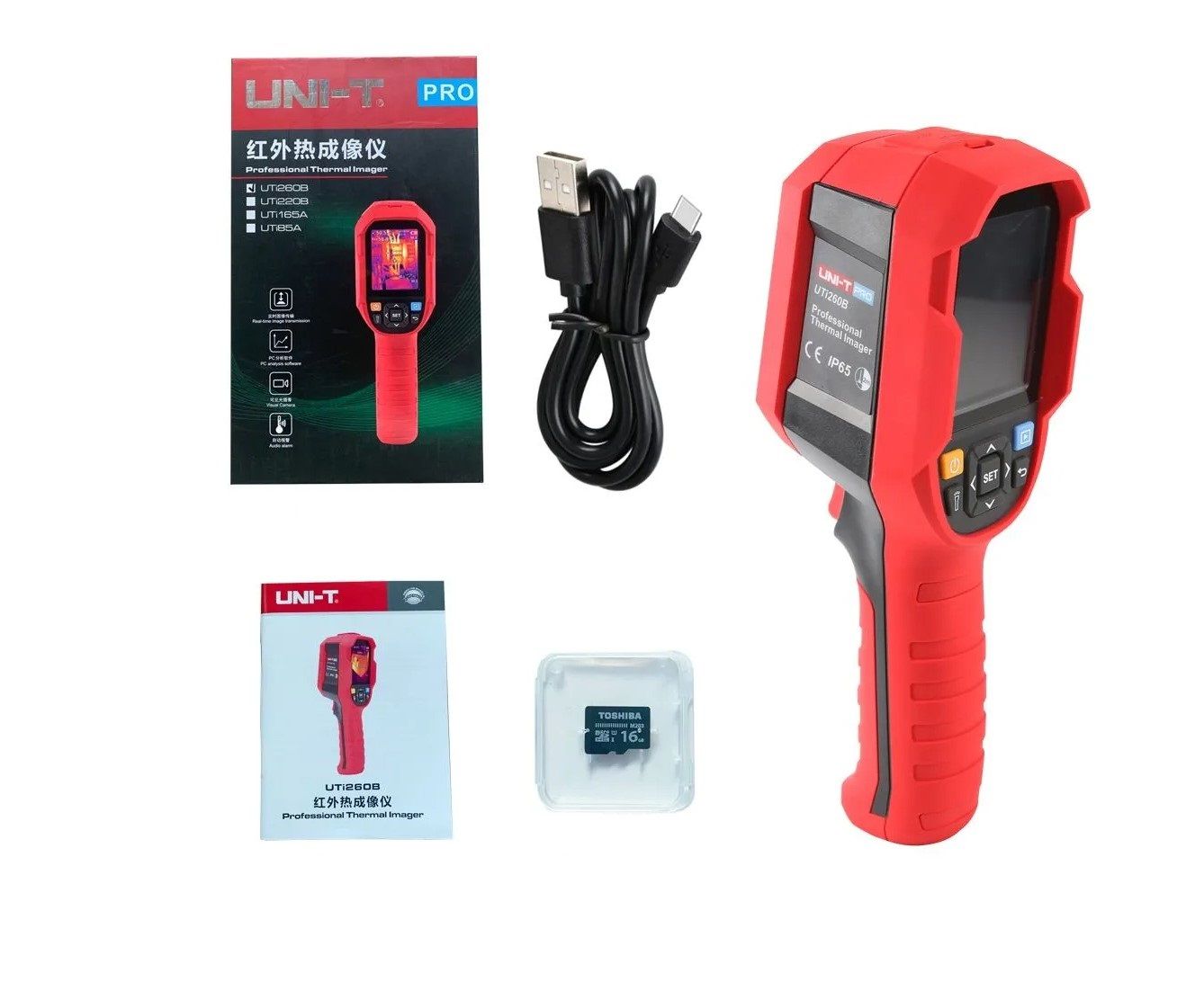 

UNI-T UTi260B Профессиональный ИК-тепловизор, Красный