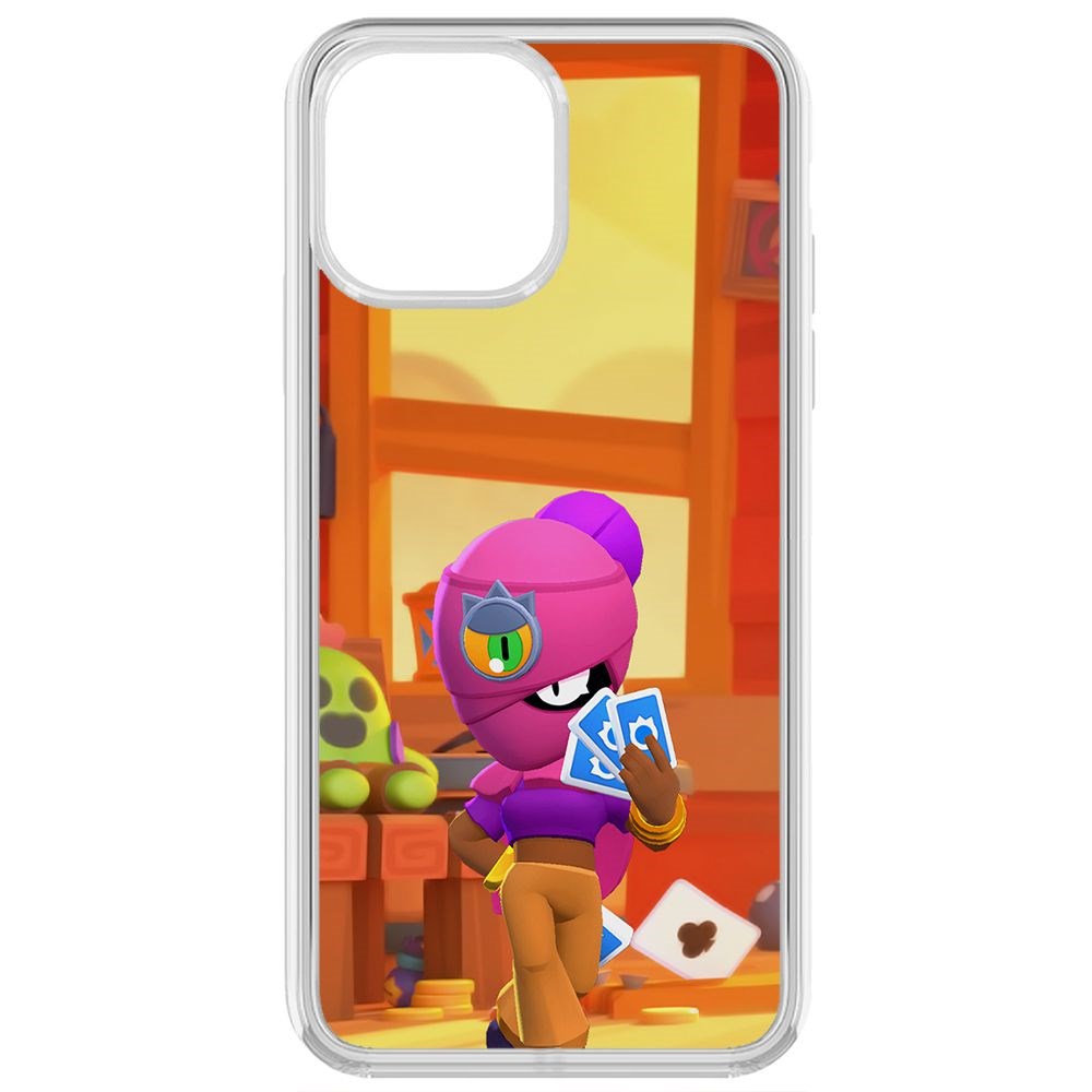 

Чехол-накладка Krutoff Clear Case Brawl Stars-Тара для iPhone 13 Pro Max, Прозрачный
