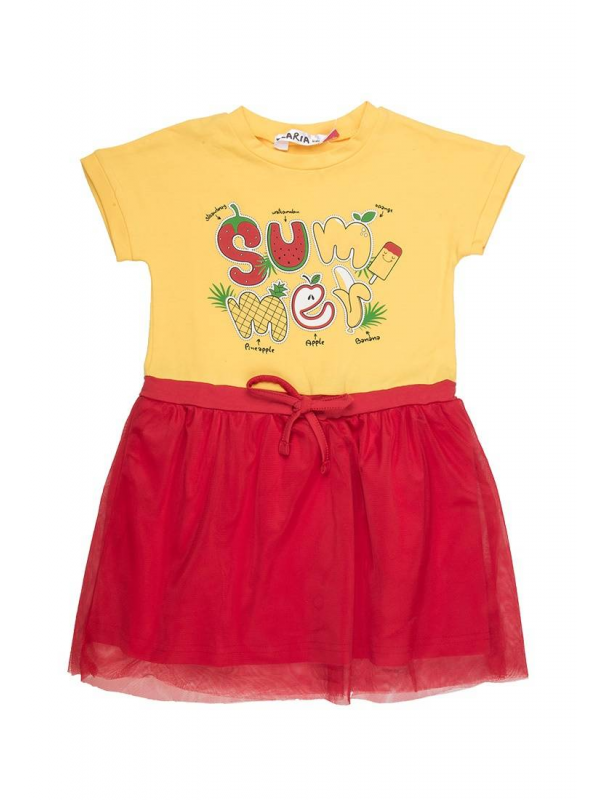 Платье детское Elaria ESg-18-1, желтый, 128