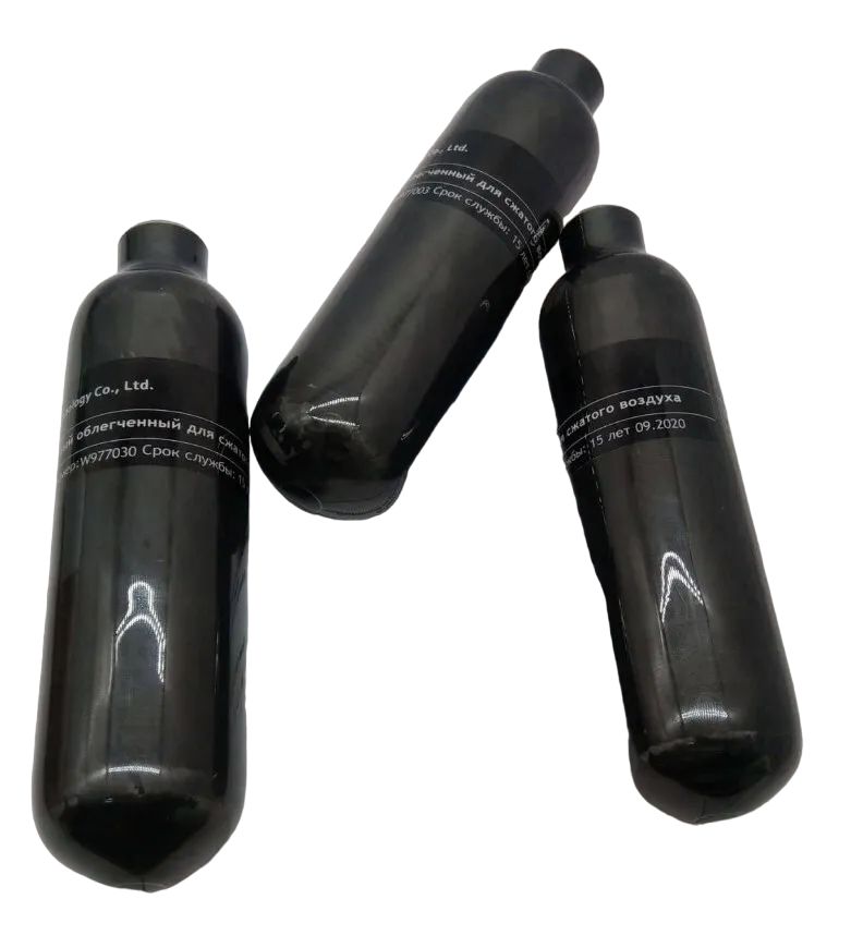 Колба ВД металлокомпозитная ALSAFE 0,36L для PCP винтовки (Леший 2)