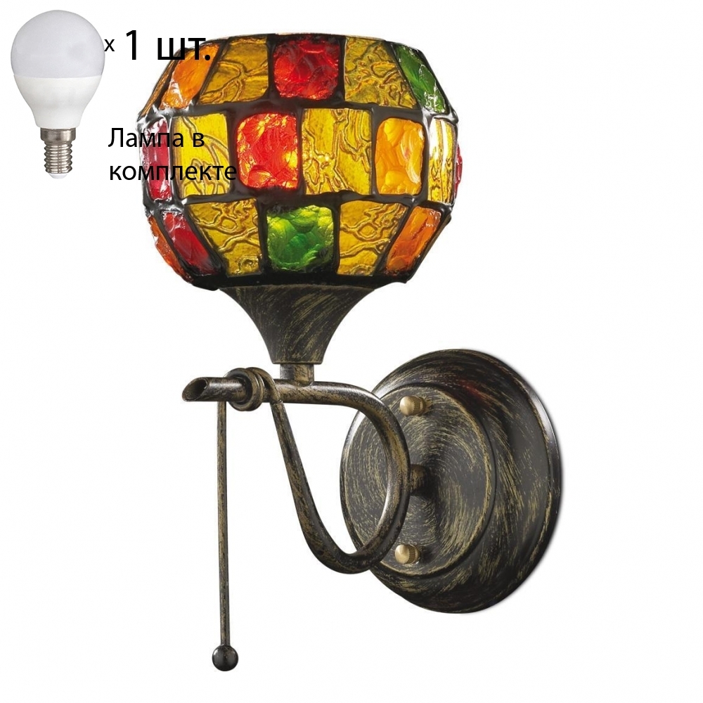 

Бра с лампочкой Odeon Light Velute 2094/1W+Lamps E14 P45