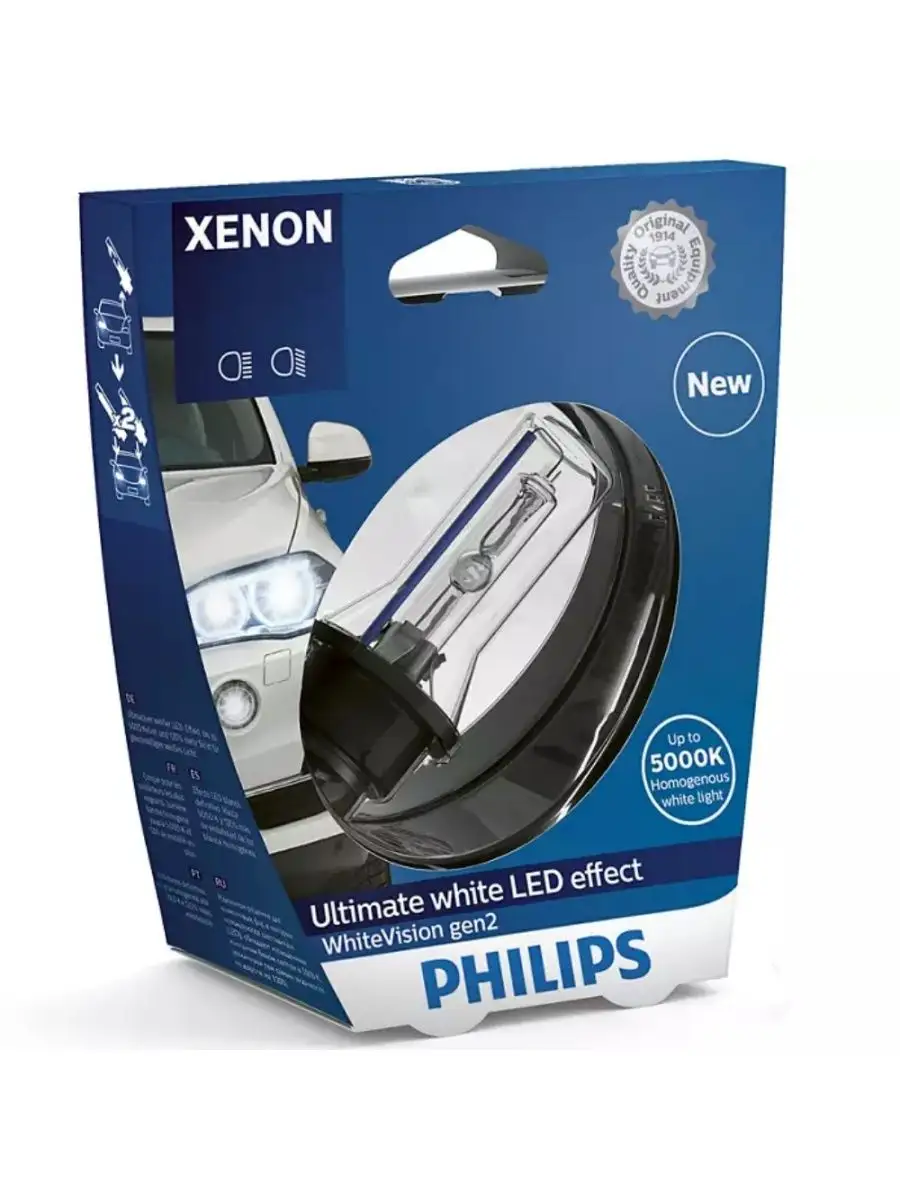 

Ксеноновая лампа D2R Xenon WhiteVision gen2 1шт 85126WHV2S1