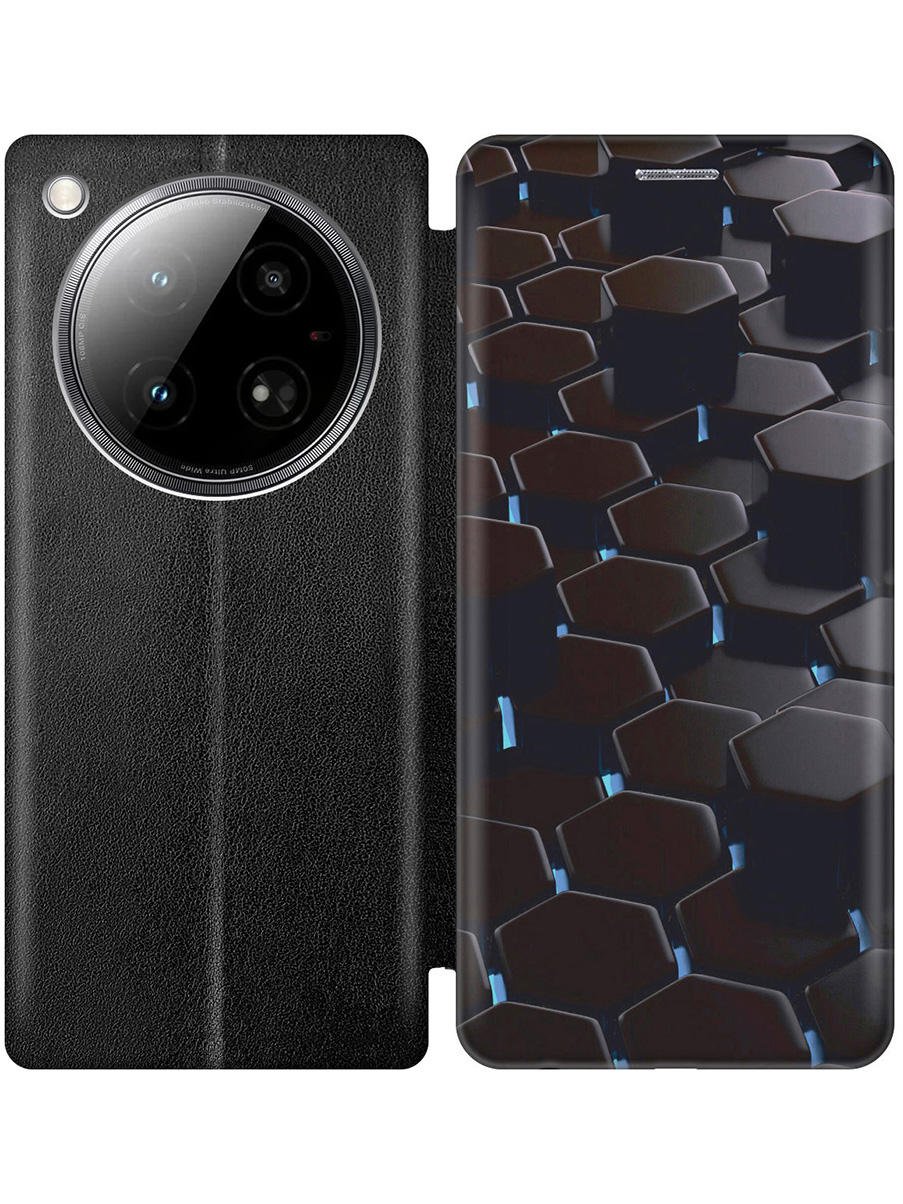 

Чехол-книжка на Infinix Zero 40 4G с принтом "Черные ромбы" черный, Черный;голубой, 786722331