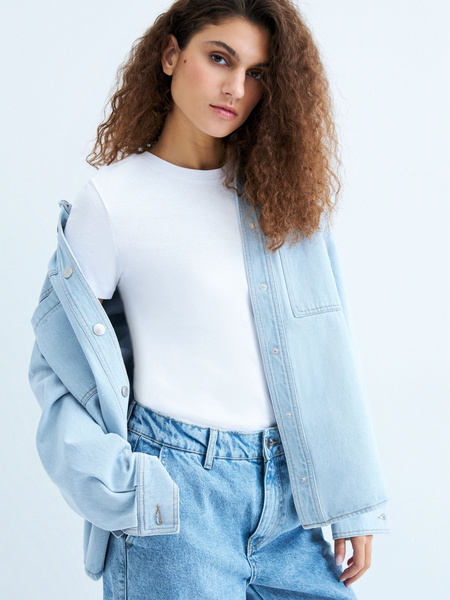 

Футболка женская ZARINA 3225544474 белая XL, Белый, 3225544474