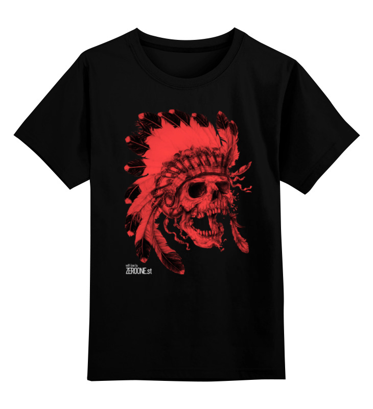 

Детская футболка классическая Printio Skull, р. 152, Черный, 0000000642429