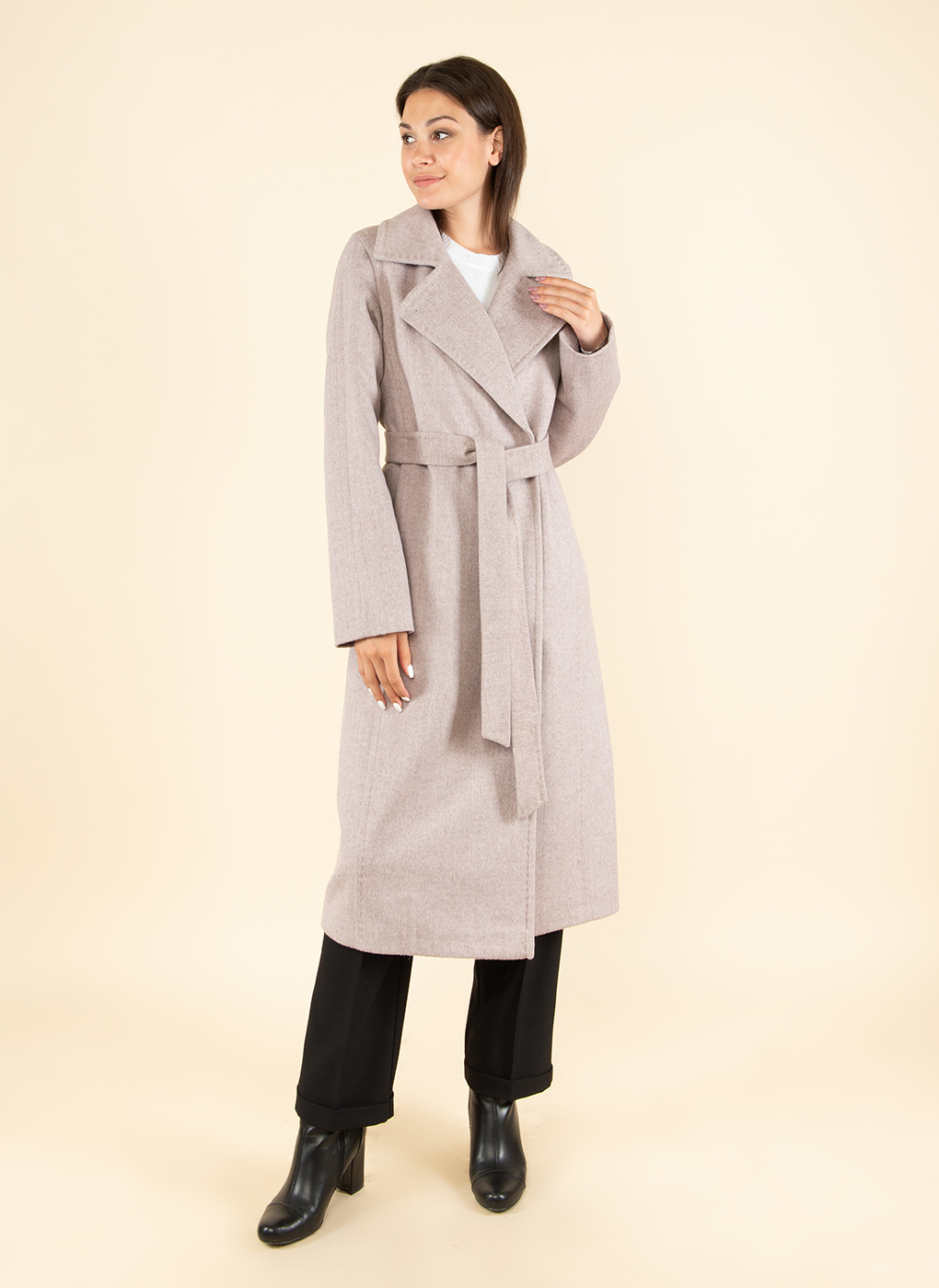 

Пальто женское Каляев 52123 розовое 44 RU, 52123