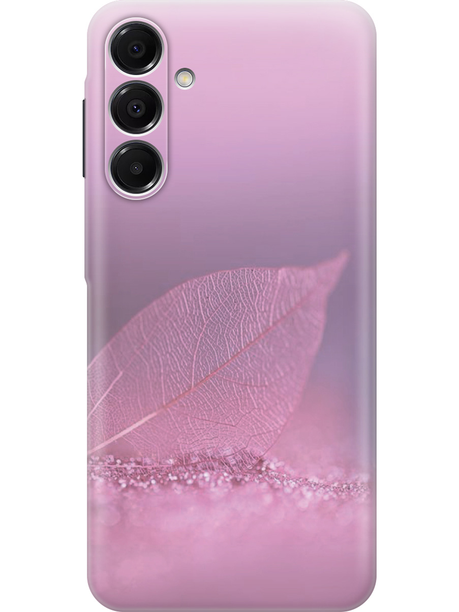 

Силиконовый чехол на Samsung Galaxy A16 с принтом "Листок в розовых блестках", Прозрачный;розовый;фиолетовый, 786721722