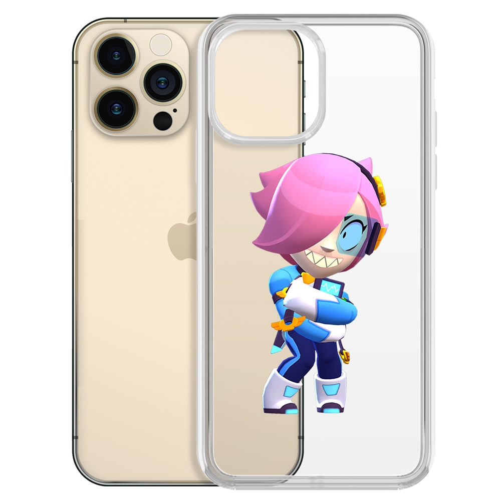 

Чехол-накладка Brawl Stars-Колетт Навигатор для iPhone 13 Pro Max, Прозрачный