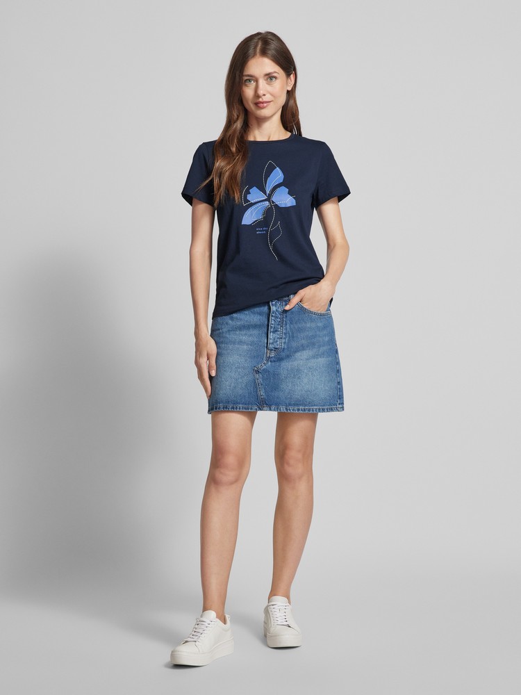 

Футболка женская TOM TAILOR 1044121 синяя XS, Синий, 1044121