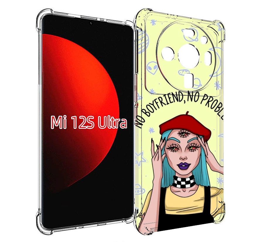 

Чехол MyPads нет-проблем-нет-мужчин женский для Xiaomi 12S Ultra, Прозрачный, Tocco