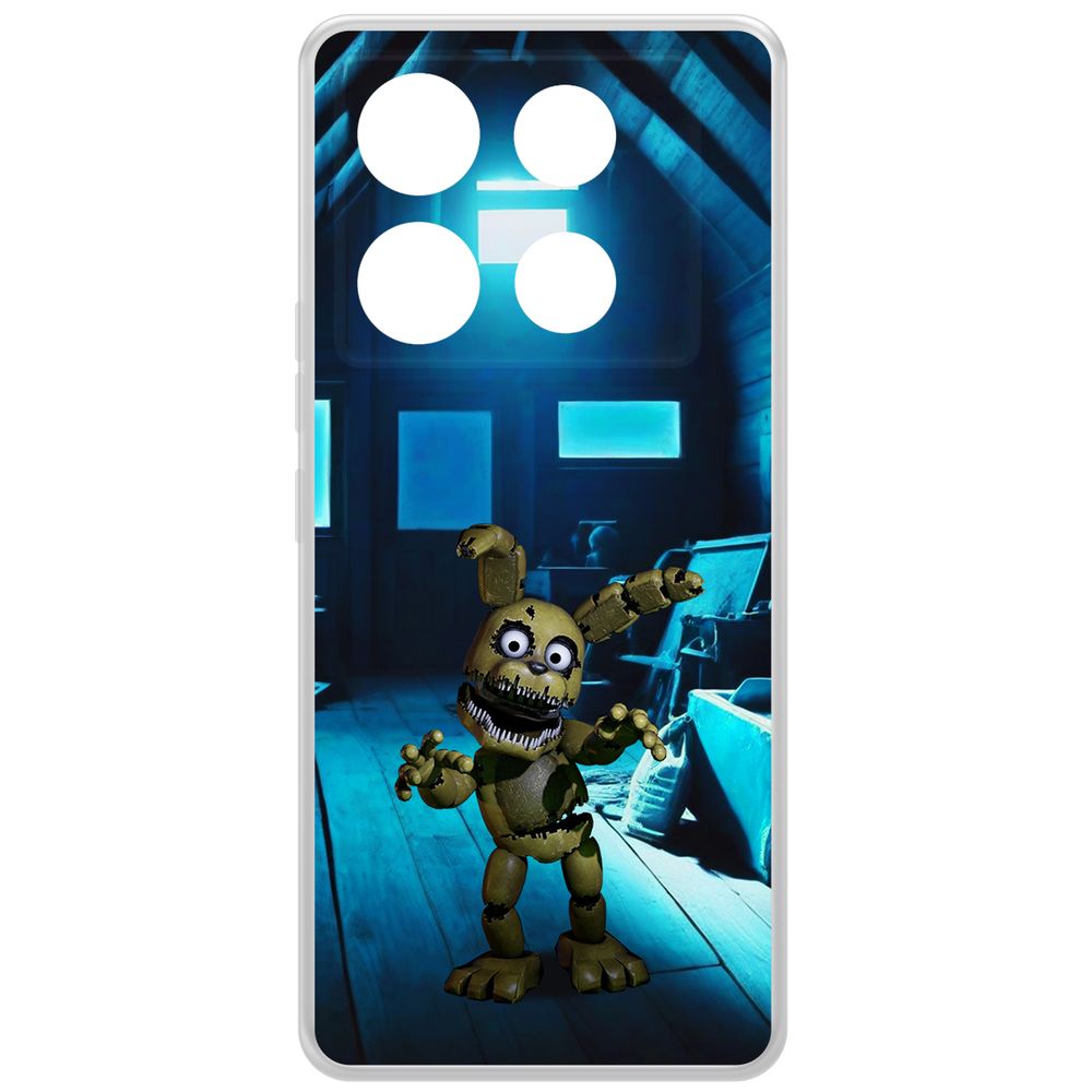 

Чехол-накладка Krutoff Clear Case ФНАФ - Плюштрап для INFINIX Note 40 Pro 5G, Прозрачный
