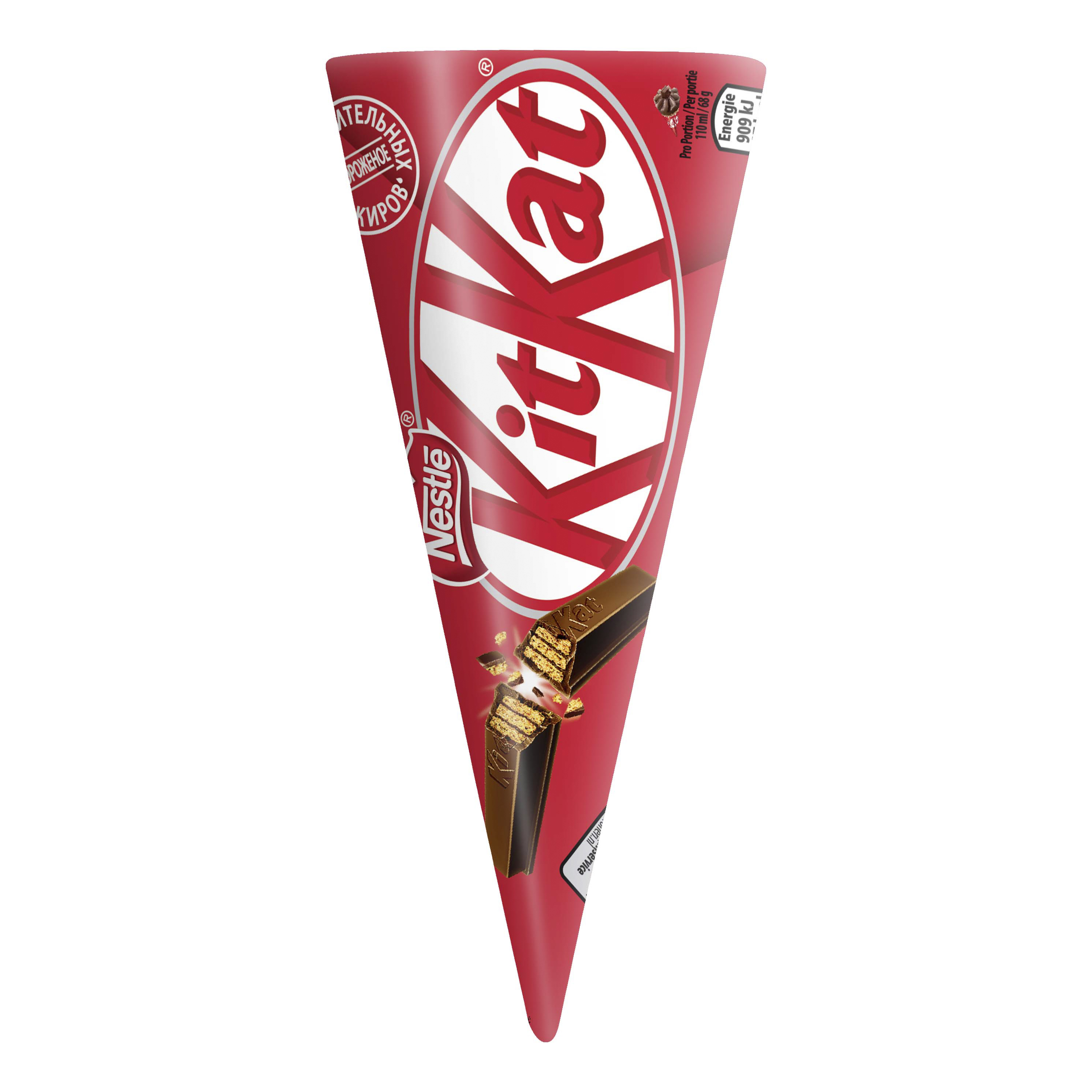 

Мороженое сливочное KitKat ванильное в вафельном рожке СЗМЖ 77 г